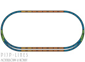 Piko 55367 PIKO A-Gleis met bedding Rails set A+E