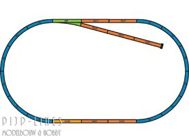 Piko 55366 PIKO A-Gleis met bedding Rails set A-B