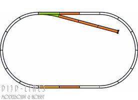 Piko 55311 PIKO A-Gleis met bedding Rails set B