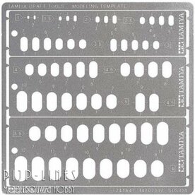 Tamiya 74154 Modeling Template Ovaal
