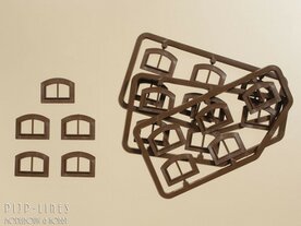 Auhagen 80215 Venster M bruin