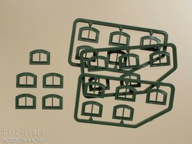 Auhagen 80216 Venster M groen