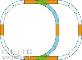 Piko 35302 Piko G-Spoor Uitbreidingsset Inhaalspoor