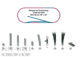 14311 MINITRIX Uitbreiding set H1