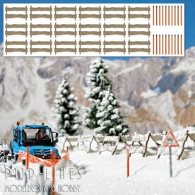 Busch 1120 Sneeuwvanghekken en sneeuwstokken