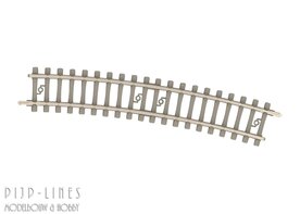 Minitrix 14517 Gebogen betonrails R3 15&deg;