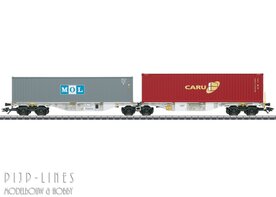 Marklin 47811 AAE Dubbele containerwagen type Sggrss 80