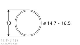Roco 40071 Antislipband Van 14 tot 16 mm DC