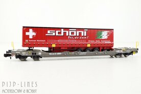 Fleischmann 6660038 SBB-HUPAC Taschenwagen T5 met Schoni trailer