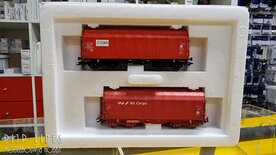 Marklin 47208 NS Cargo huifwagens voor staalrollenvervoer