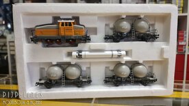 Occasion Marklin 28452 Railbouw Leerdam diesellok NS Bollenwagen