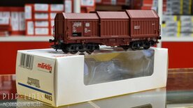 Occasion Marklin 4693 DB telescoopdakwagen voor vervoer van staalrollen
