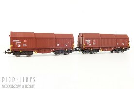Piko 28337 DB Telescoopdakwagen set Type Shimmns-u