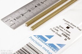 Albion Alloys SBW30 Messing vierkant 3x3mm