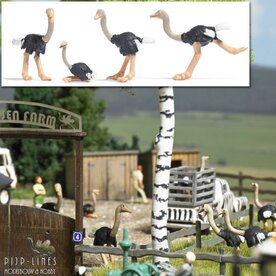 Busch-1194-4-Struisvogels-1:87