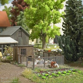 Busch 1039 Set vos, je hebt de gans gestolen 1:87