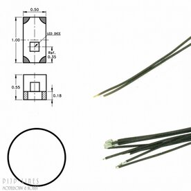 Digikeijs DR60093 Witte led aan draad (5 stuks)
