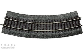 Roco 42522 Roco-Line met bedding Gebogen rails R2 30&deg;
