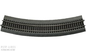 Roco 42525 Roco-Line met bedding Gebogen rails R5 30&deg;
