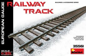 Miniart 35561 Stuk spoorrails Europees voorbeeld 1:35 modelbouw