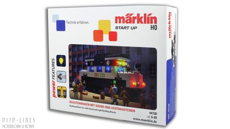Marklin 44738 Marklin Start up Bouwsteenwagen met geluid en lichtbouwstenen