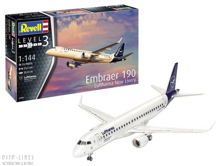 Revell 03883 Embraer 190 Lufthansa &quot;New Livery&quot; 1:144