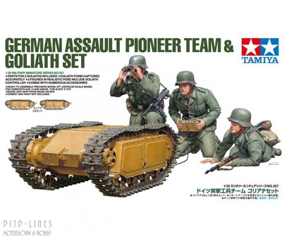 Tamiya 35357 German assault Pioneer team &amp; Goliath Set 1:35