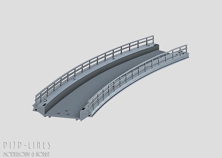 marklin 74623 Gebogen helling 1:87