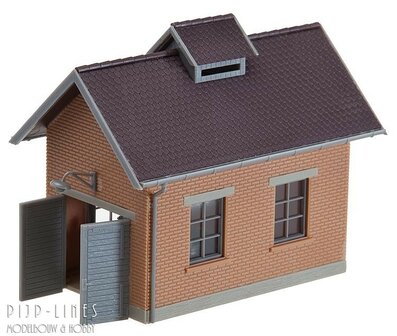 Faller 120139 Compressorhuis, met vlampijp&shy;reiniger, rakelijzerstellage1:87