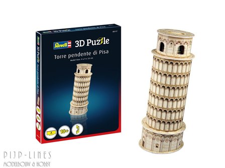 Merchandising Banket praktijk Revell 00117 3D Puzzel "Scheve toren van Pisa" - Pijp-Lines Modelbouw &  Hobby