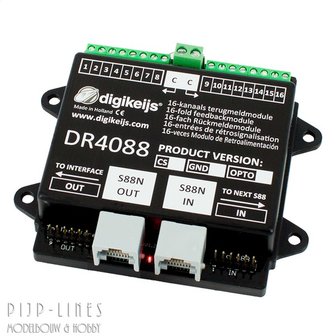 Digikeijs-DR4088CS-Terugmeldmodule-16-kanaals-S88N-2-rail