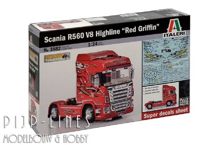Italeri 3882 Scania R560 V8 Highline Rode Griffioen