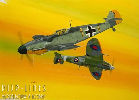 Revell 03710 Gevechtsset Messerschmitt Bf109G-10 &amp; Spitfire Mk.V