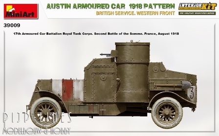 Miniart 39009 WW1 Austin Pantserwagen 1918 Pattern