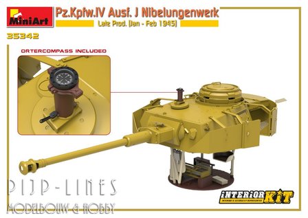 Miniart 35342 Pz.Kpfw.IV Ausf. J Nibelungenwerk Late Prod INTERIEUR KIT