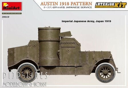 Miniart 39019 WW1 Austin Pantserwagen 1918 Pattern Japanse Service