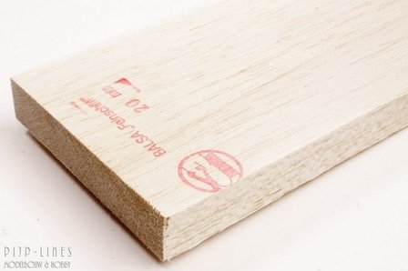 Balsa hout plank 20mm