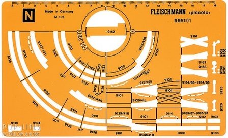 Fleischmann 995101 Tekensjabloon Profi N