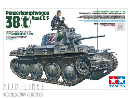 Tamiya 35369 Duitse Lichte Tank Panzerkampfwagen 38(t) Ausf.E/F