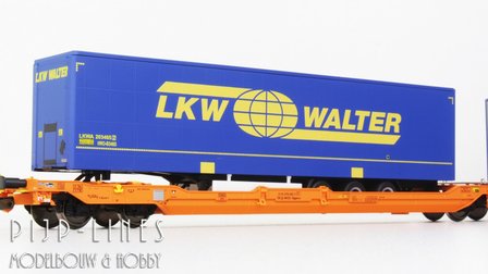 Piko 58979-2 Wascosa T3000e container/trailer draagwagen LKW Walter