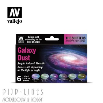 Vallejo 77092 Vallejo Galaxy Dust Verf set Parelmoer verf