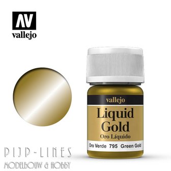 Vallejo 70795 Vallejo Liquid Gold Groen Goud