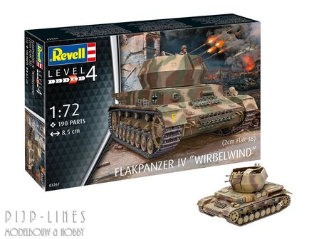 Revell 03267 Flakpanzer IV &quot;Wirbelwind&quot; (2 cm Flak 38) 1:72