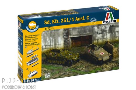 Italeri 7516 Sd.Kfz. 251/1 Ausf. C