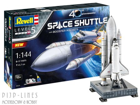 Revell 05674 Geschenkset Space Shuttle &amp; Booster Rockets 40th