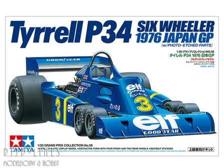 Tamiya 20058 Tyrrell P34 Six Wheeler 1976 Japan GP