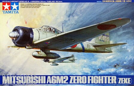 Tamiya 61016 Mitsubishi A6M2 Zero Fighter Zeke