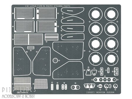 Tamiya 12037 Lotus type 78 met foto-geetste onderdelen