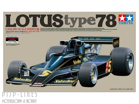 Tamiya 12037 Lotus type 78 met foto-geetste onderdelen