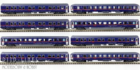 LSModels N97022 OBB Nightjet rijtuigen set 8-delig